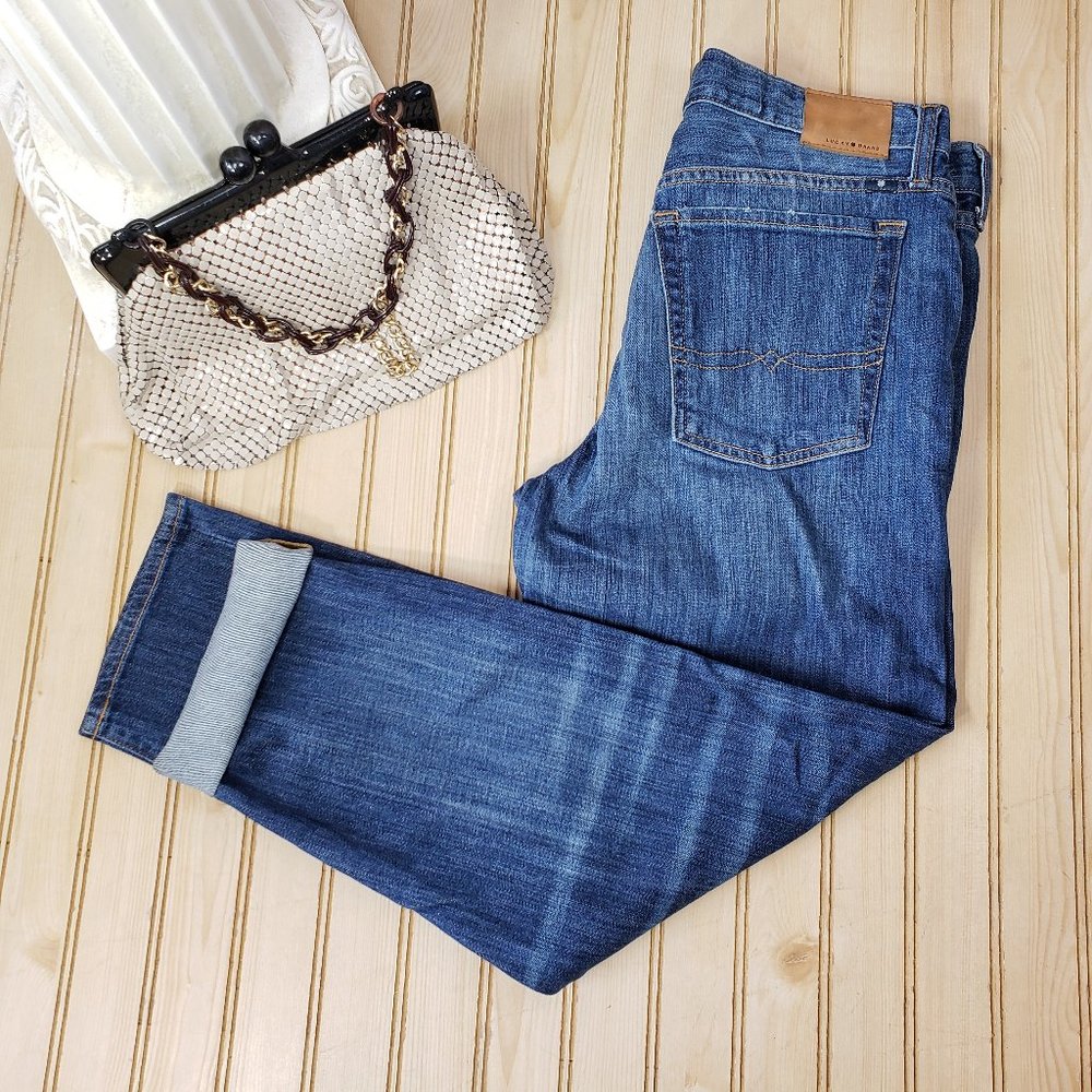 Lucky Brand 6/28 Dylan Boyfriend Button Fly Jeans - Picture 1 of 12